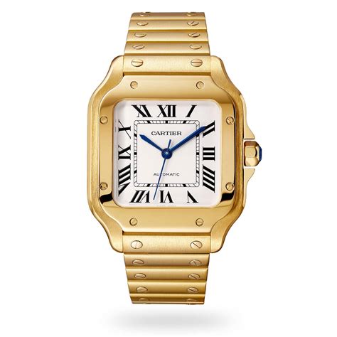 cartier montre a 59772|cartier gold leather watch.